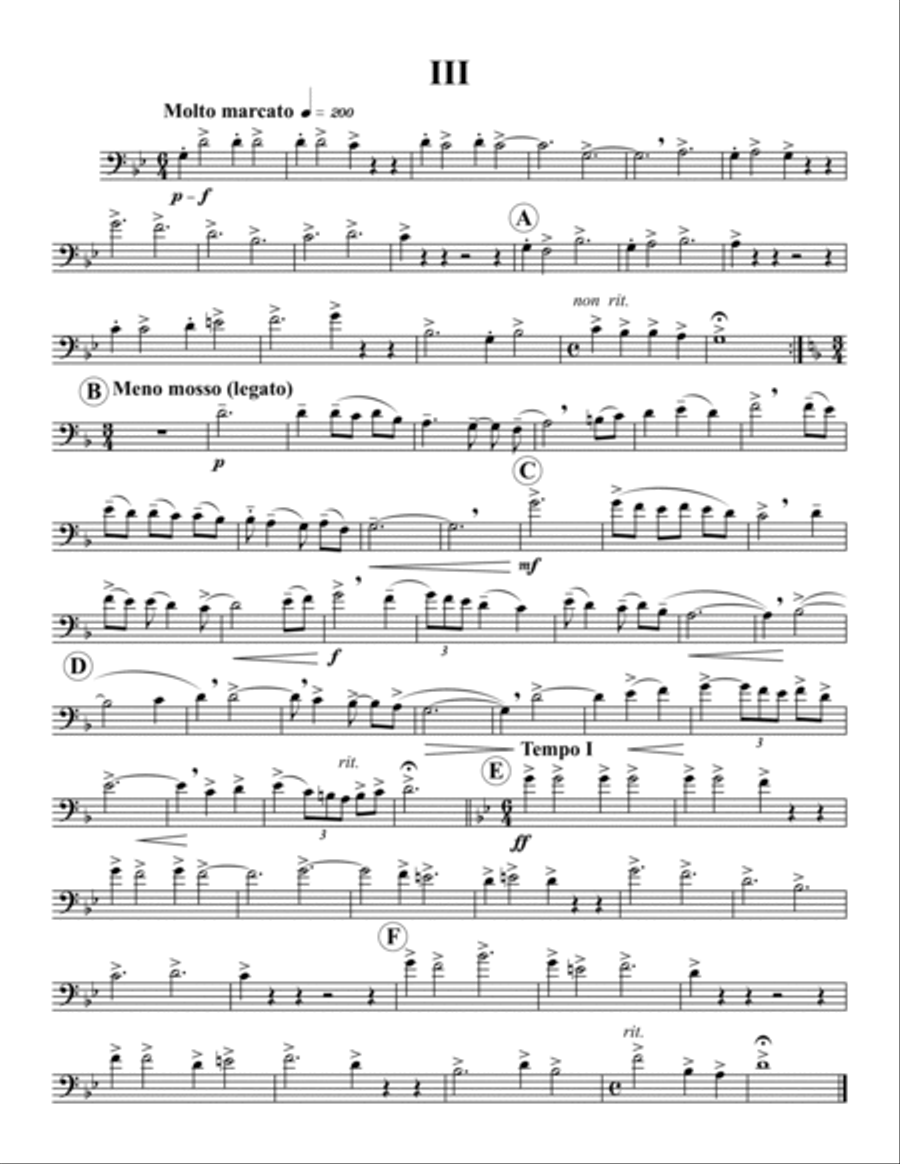 Three Organa Trombone Quartet scores gallery preview page 6