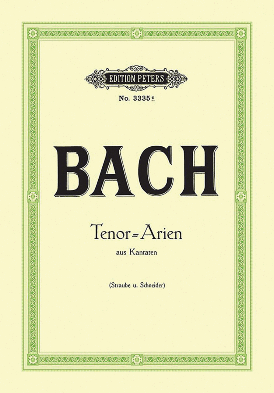 15 Tenor Arias from Cantatas Voice Solo scores gallery preview page 1