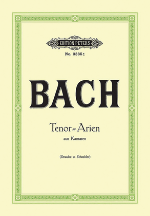 Book cover for 15 Tenor Arias from Cantatas