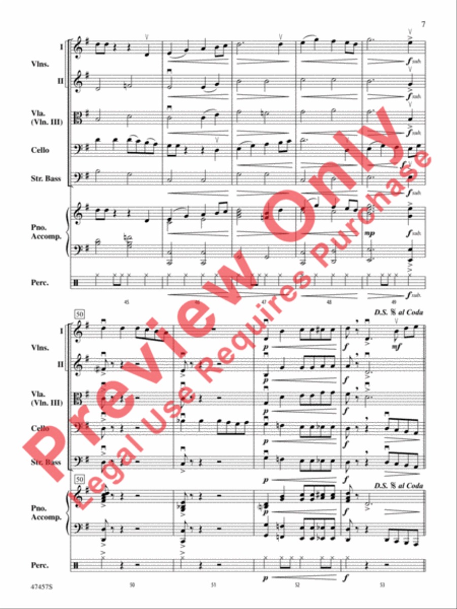 The 1812-Bar Blues String Orchestra scores gallery preview page 8