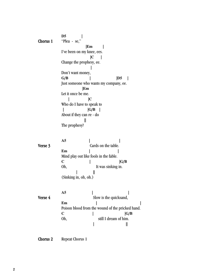 The Prophecy The Prophecy Acoustic Guitar scores gallery preview page 2