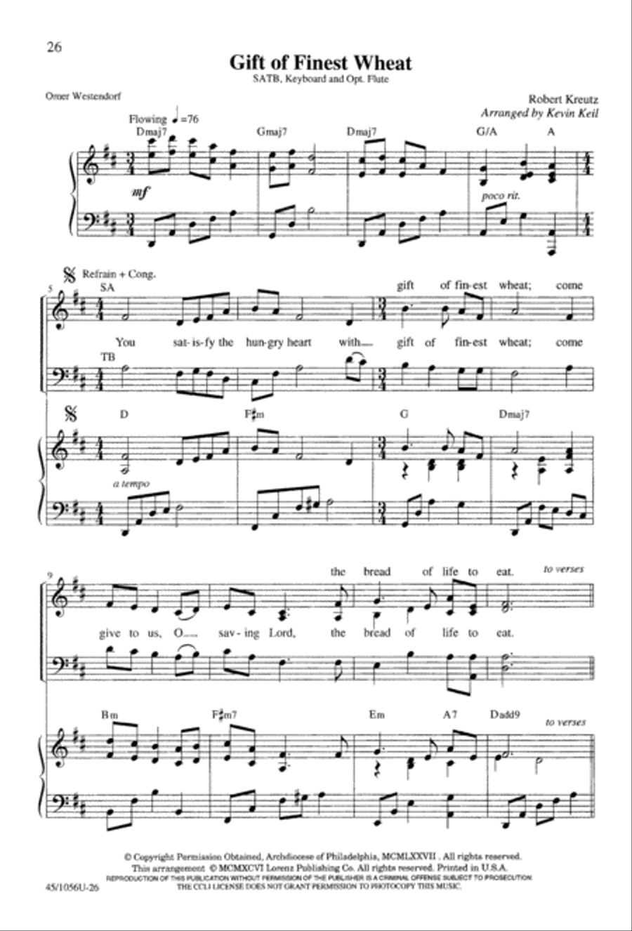 At the Lord's Table 4-Part scores gallery preview page 28