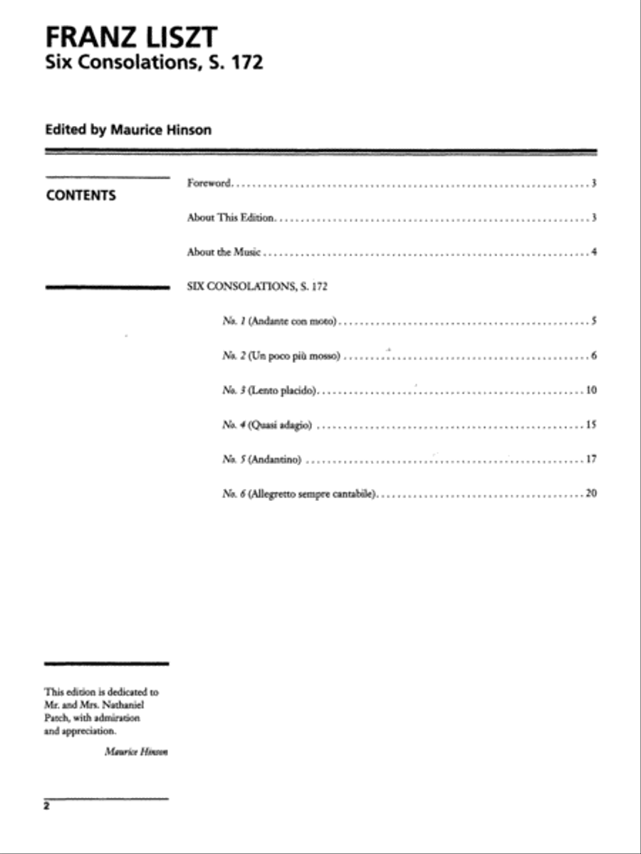 Liszt -- Six Consolations image number null