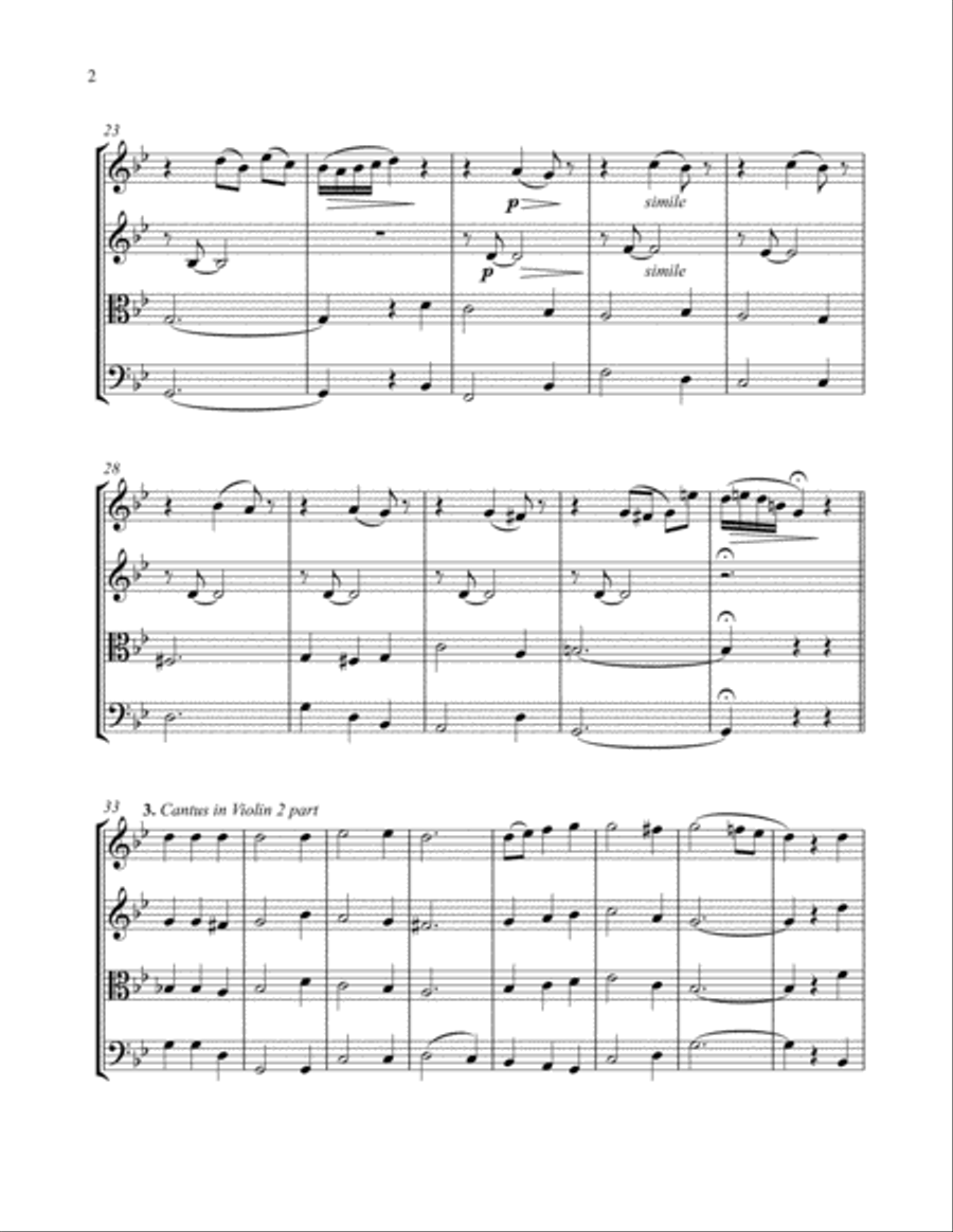 Coventry Carol String Quartet scores gallery preview page 5