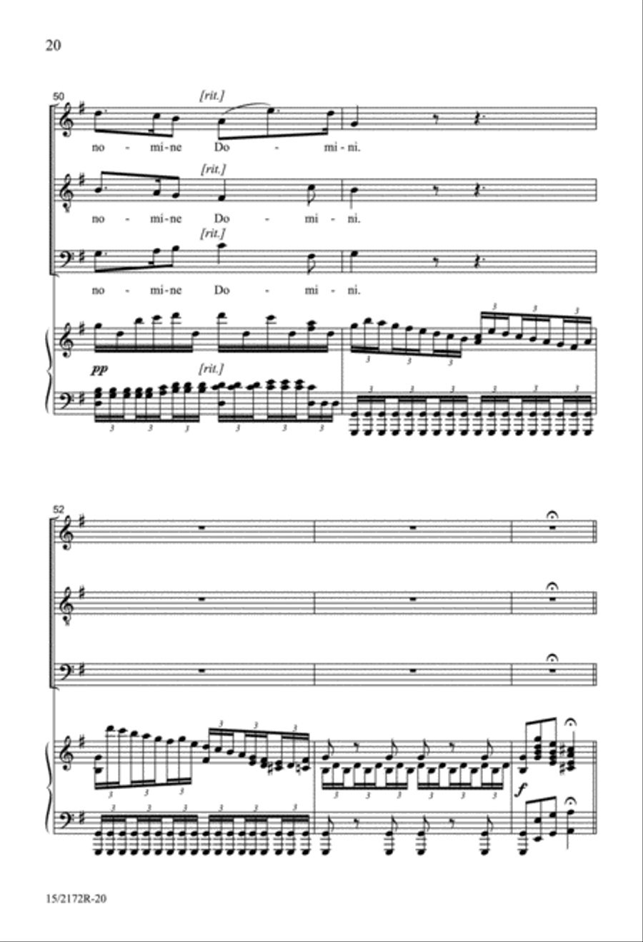 Kyrie, Benedictus and Osanna 4-Part scores gallery preview page 20