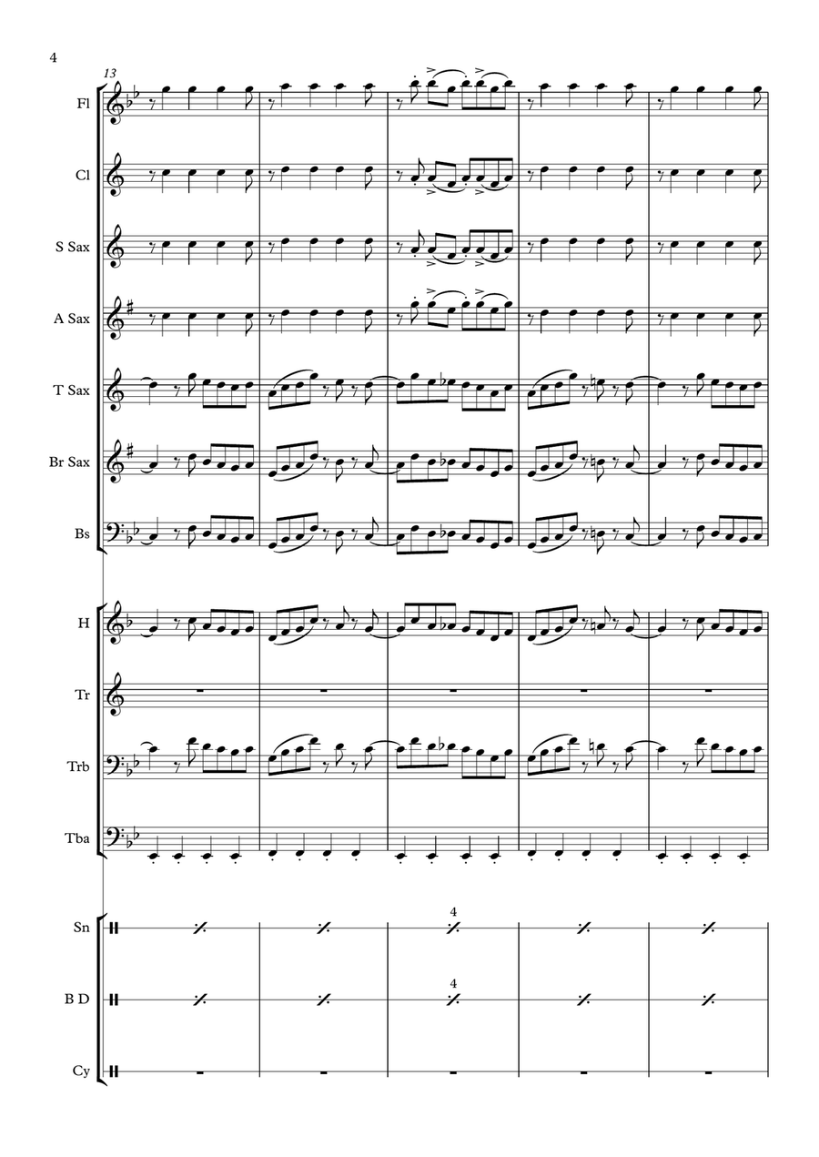 Domenica Domenica Marching Band scores gallery preview page 4