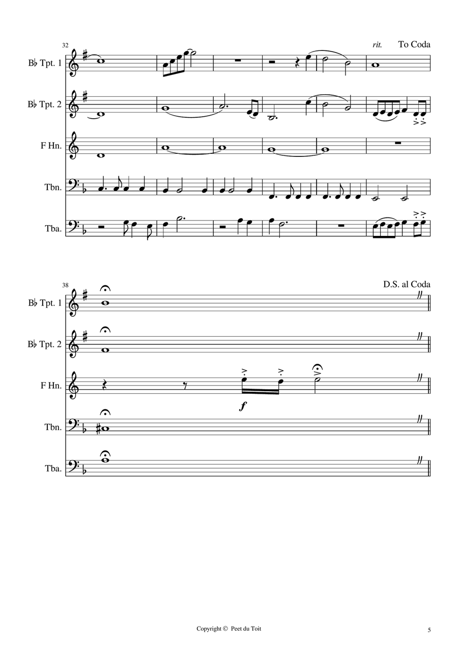 I Don't Believe In If Anymore Brass Ensemble scores gallery preview page 5