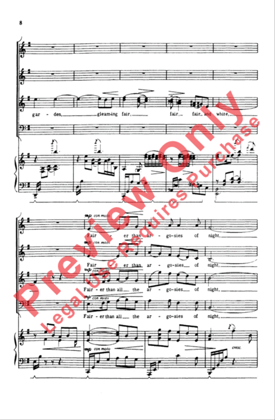 Feast of Lanterns 4-Part scores gallery preview page 7