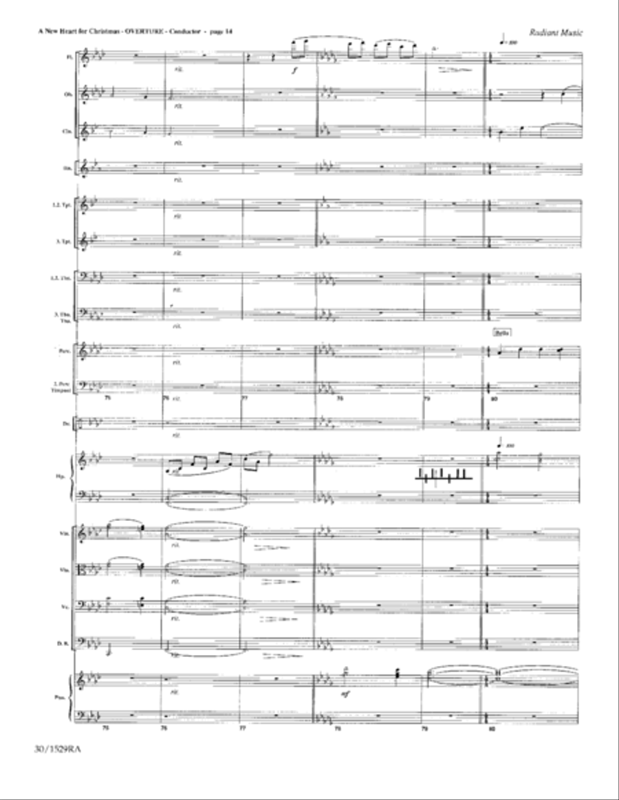 A New Heart for Christmas - Orchestration Choir scores gallery preview page 15