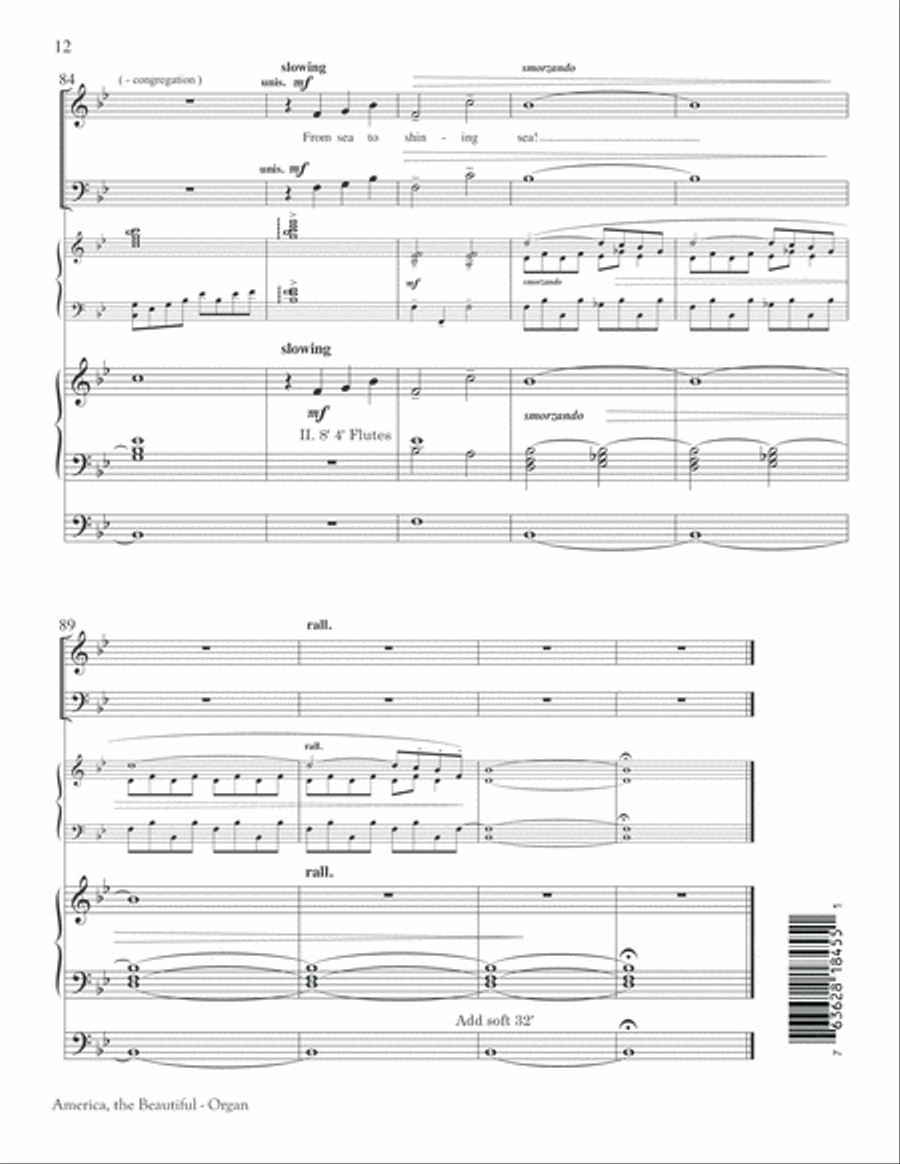 America, the Beautiful America, the Beautiful Choir scores gallery preview page 12