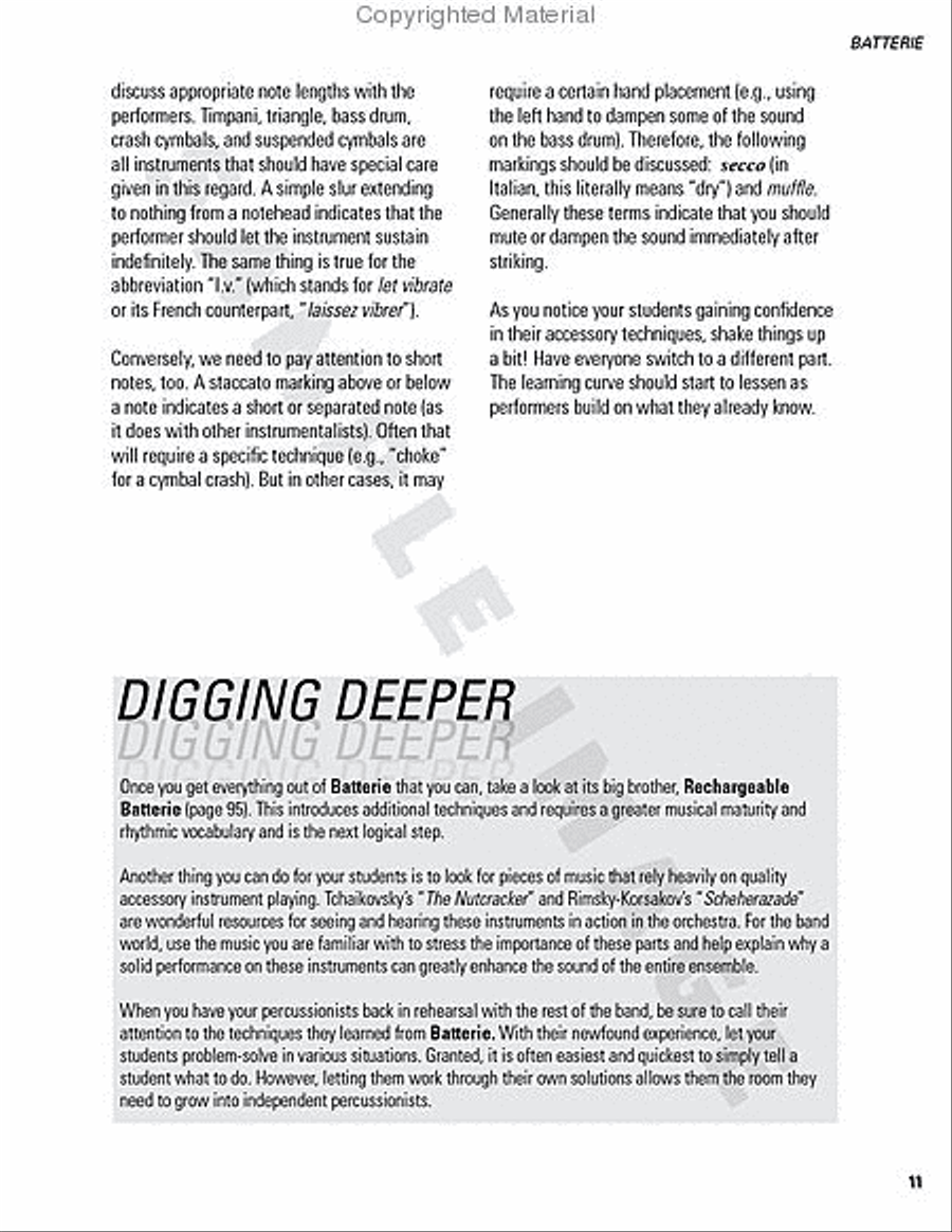 Beyond Basic Percussion Percussion scores gallery preview page 49