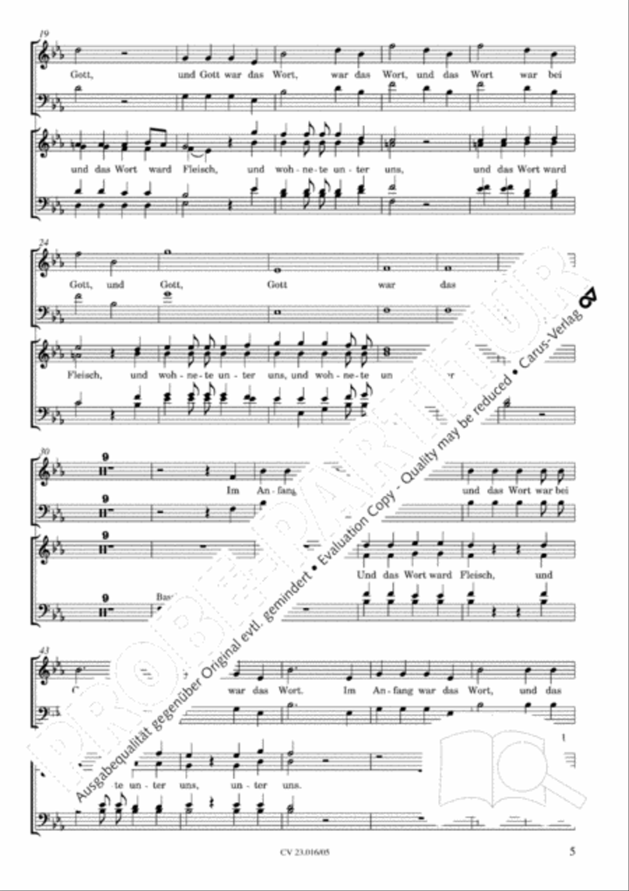 Weihnachtskantilene Weihnachtskantilene SSAATB scores gallery preview page 6