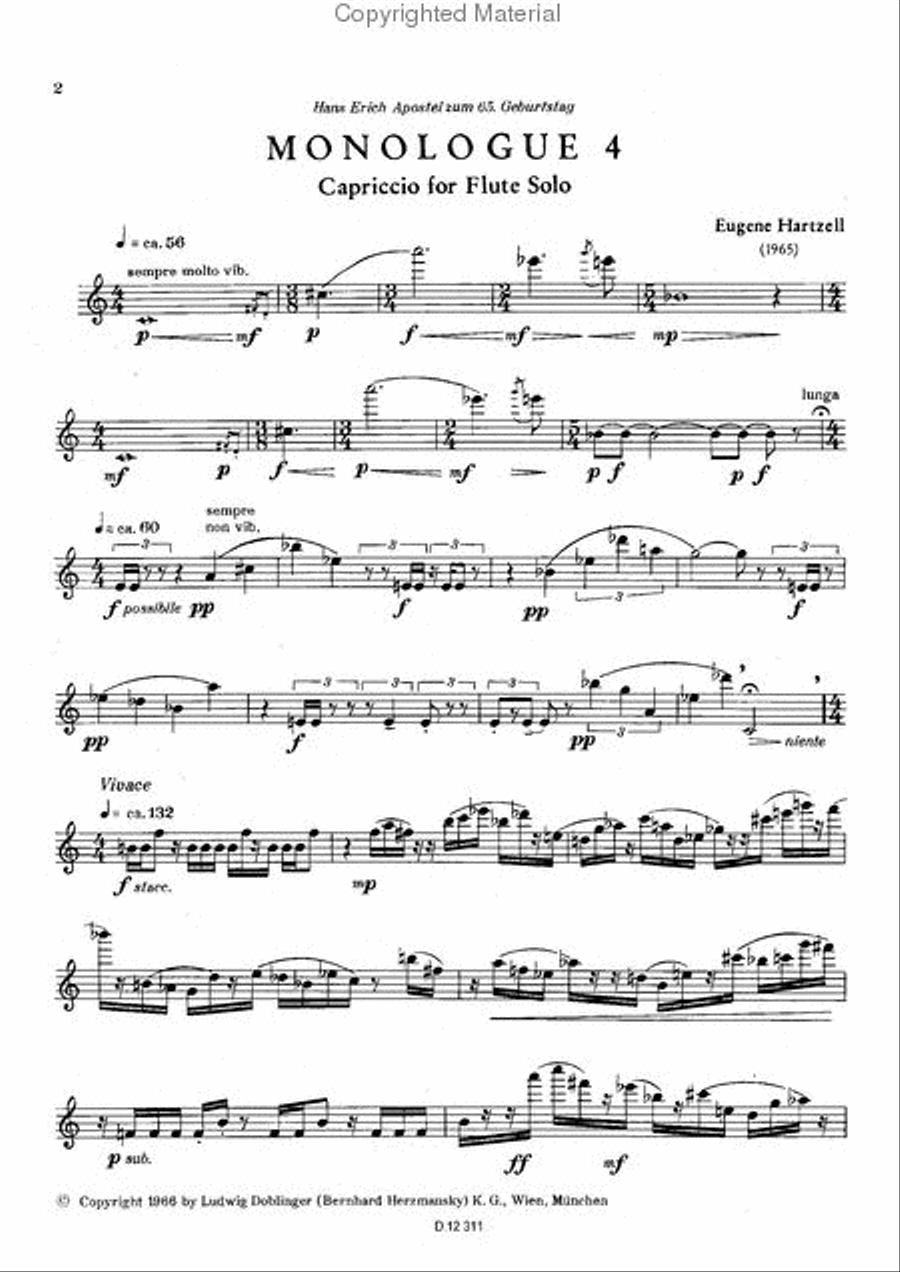Capriccio Flute Solo scores gallery preview page 2