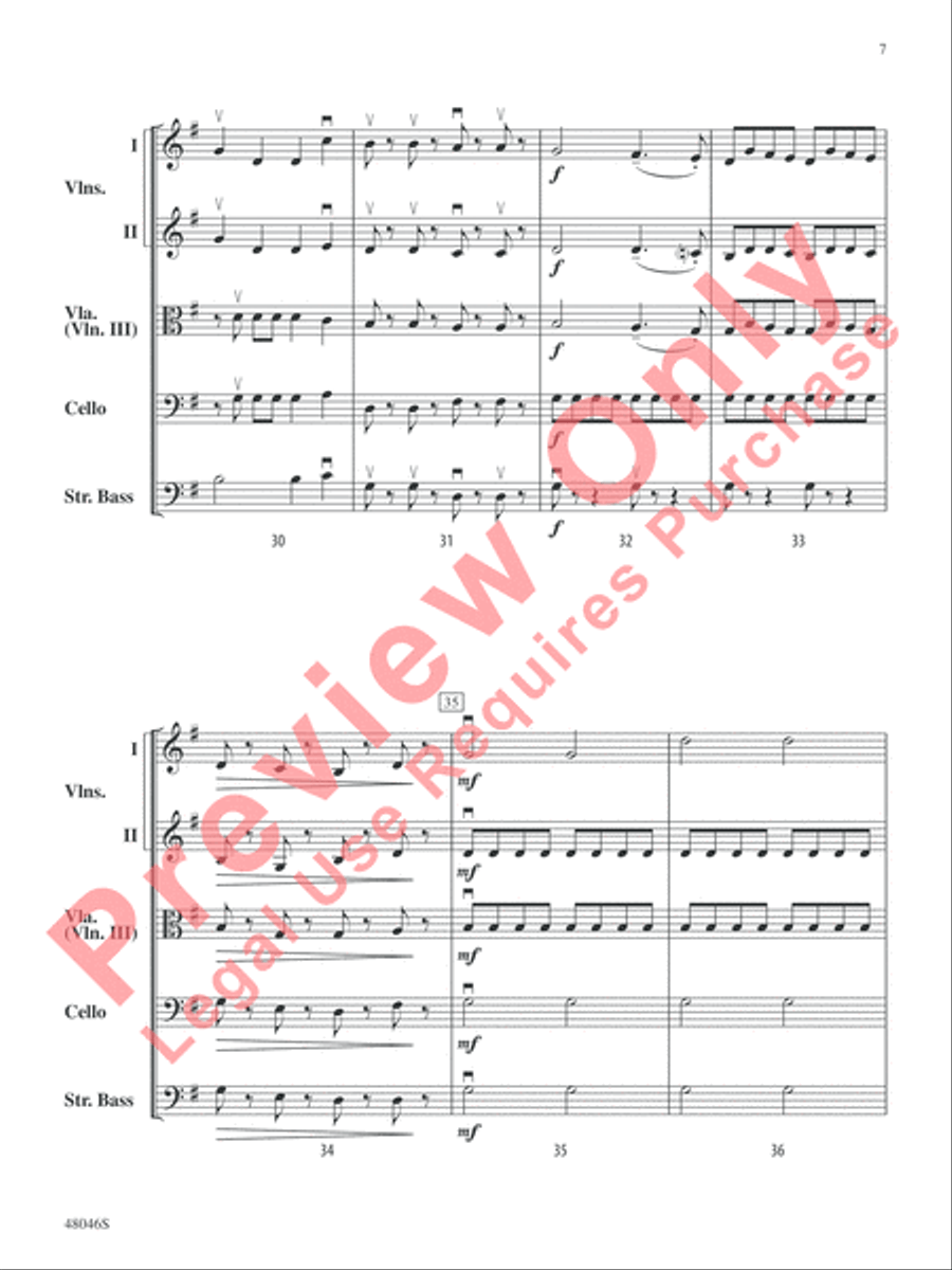 Mozart and Company String Orchestra scores gallery preview page 8