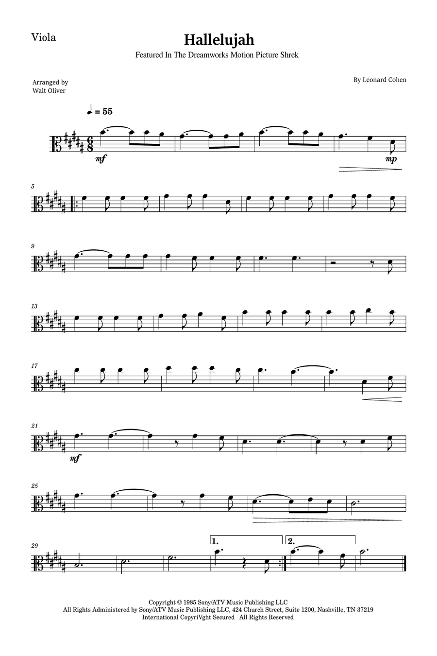 Hallelujah Trombone scores gallery preview page 3