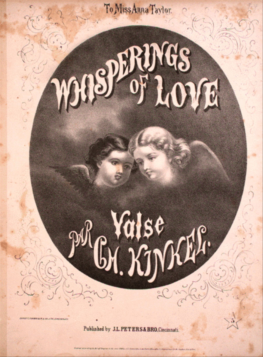 Whisperings of Love. Valse Piano Solo scores gallery preview page 1