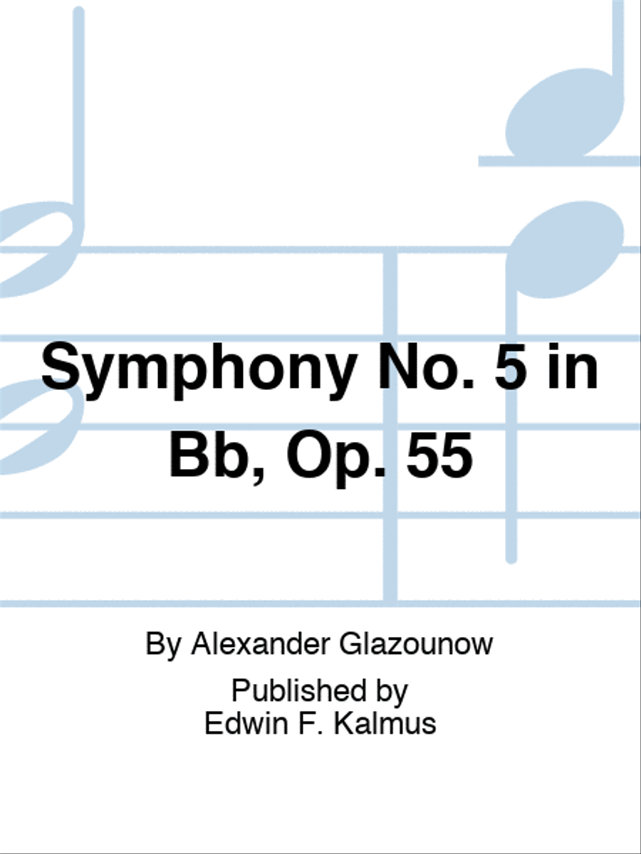 Symphony No. 5 in Bb, Op. 55 Orchestra scores gallery preview page 1