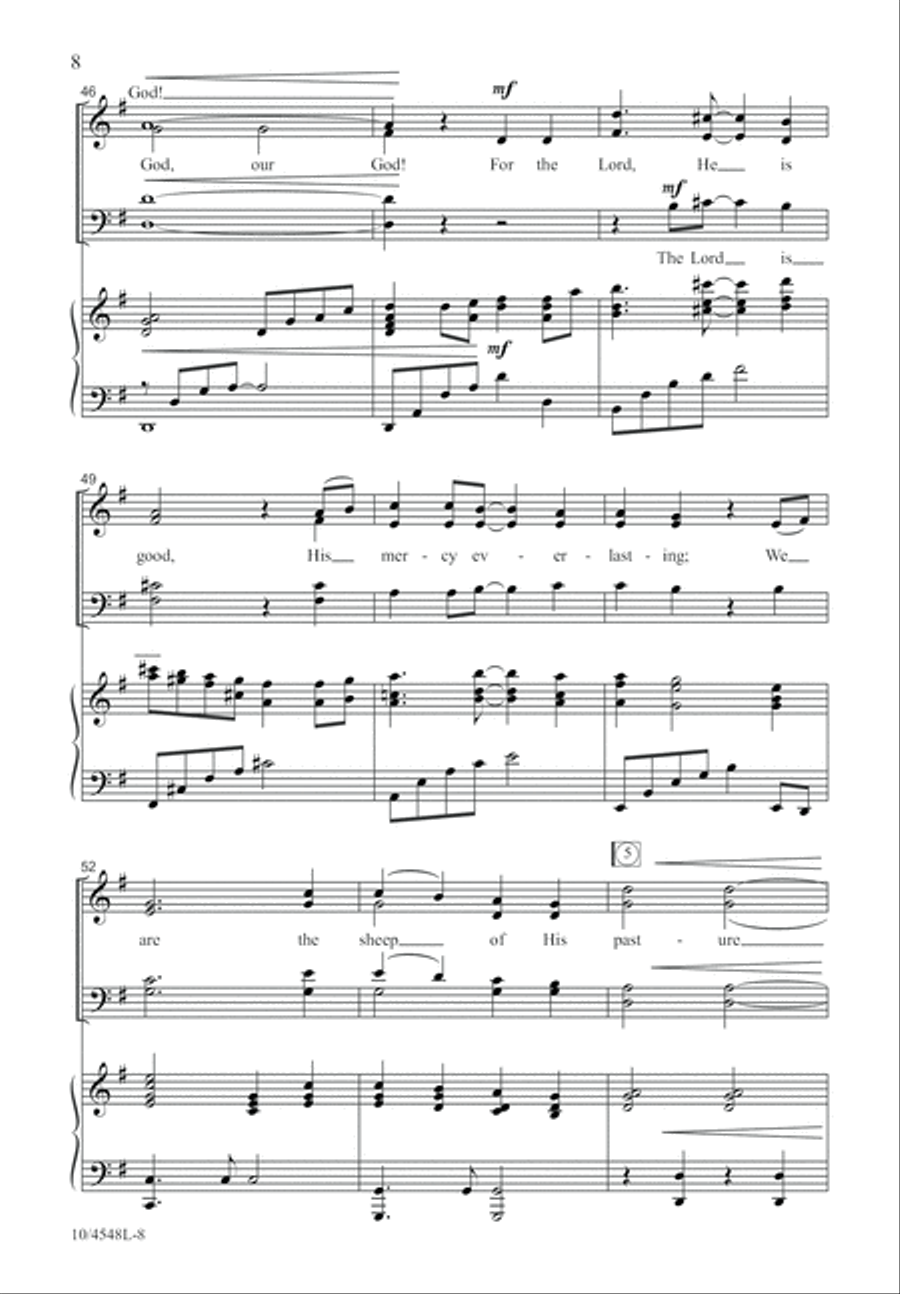 Serve the Lord with Joy 4-Part scores gallery preview page 9