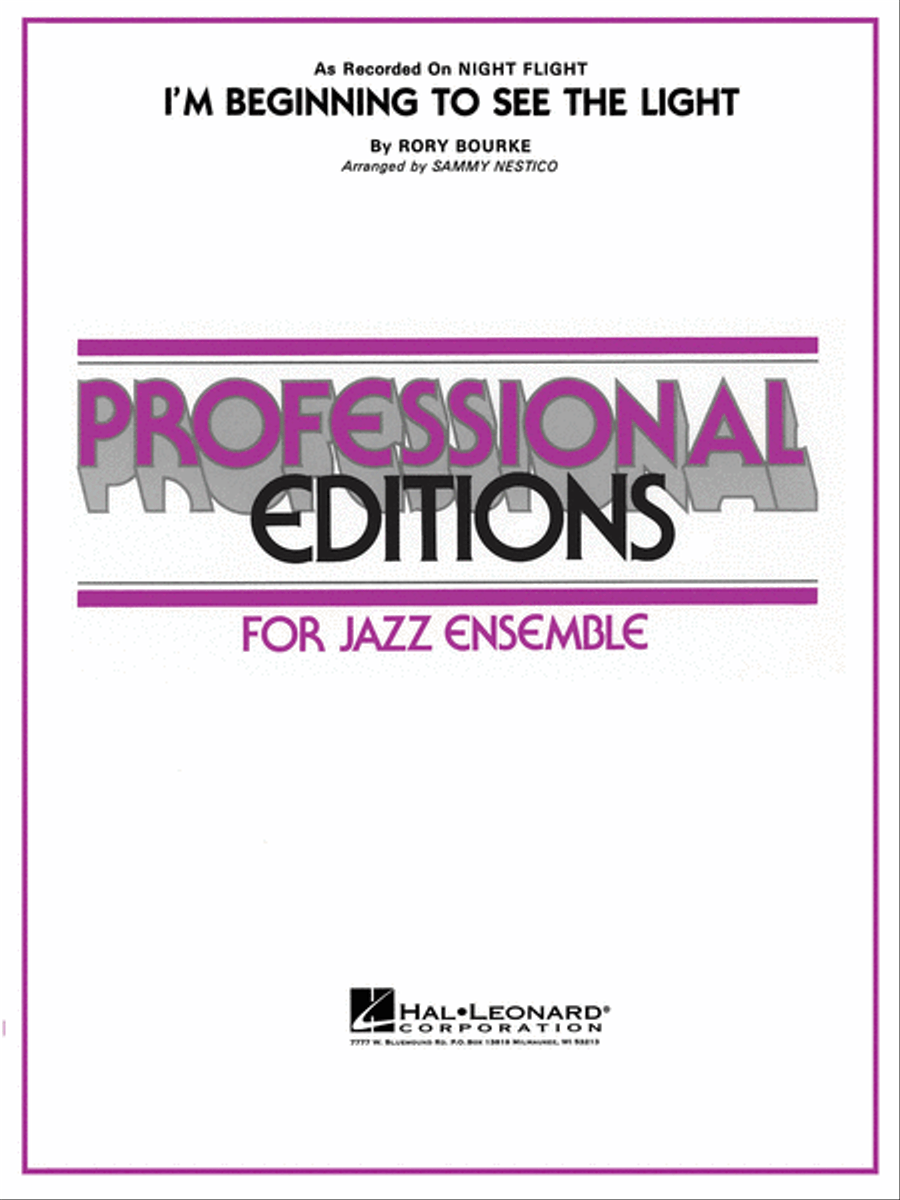 I'm Beginning to See the Light Jazz Ensemble scores gallery preview page 1