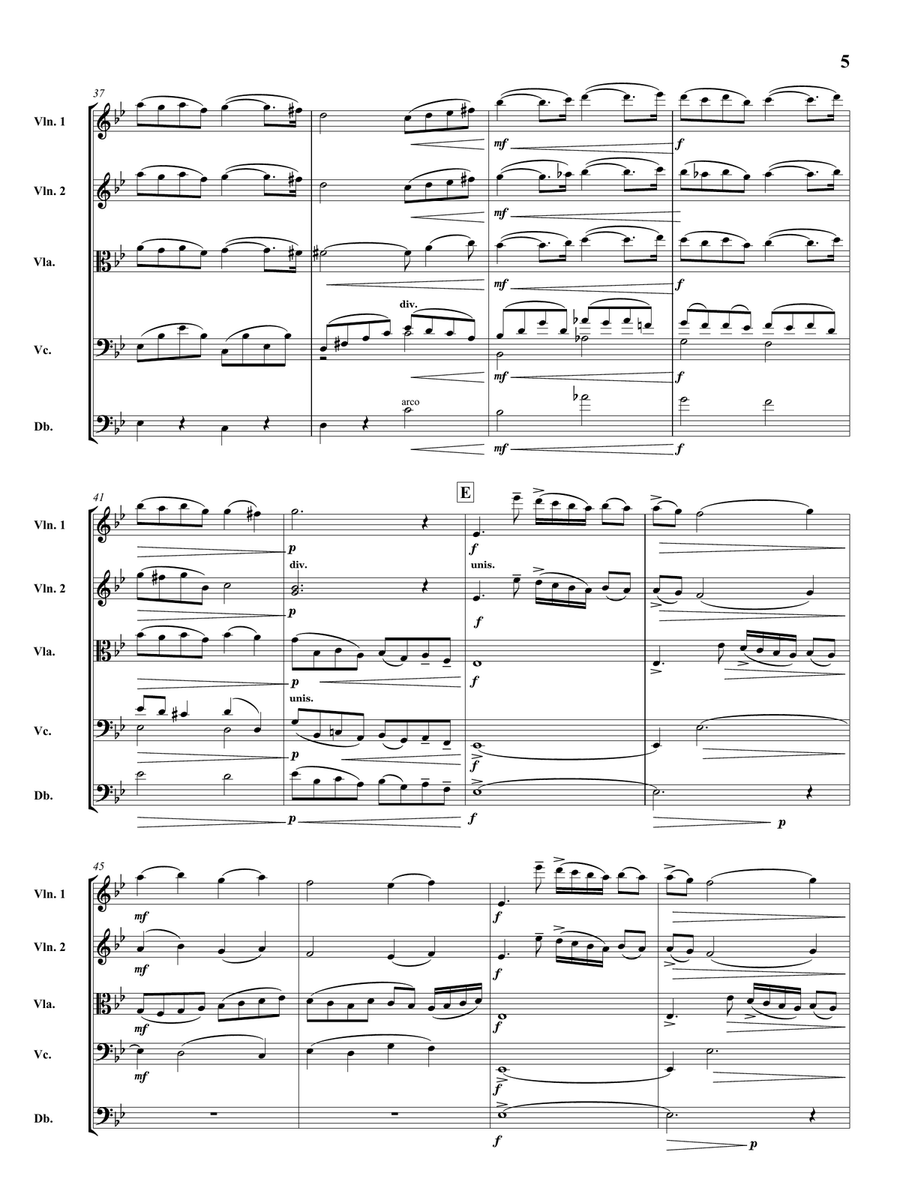 Pavane Op. 50 for String Orchestra String Orchestra scores gallery preview page 6