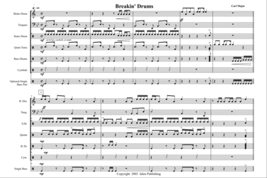 Brakin' Drums Marching Band scores gallery preview page 2