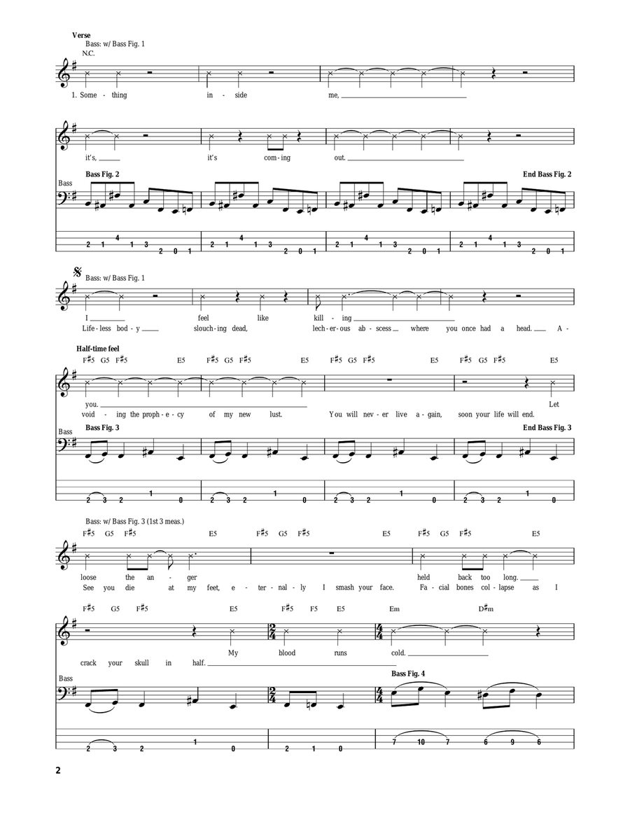 Hammer Smashed Face Acoustic Guitar scores gallery preview page 2