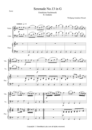 Book cover for Serenade No.13 "Eine Kleine Nachtmusik" in G major, K.525 (II. Andante)