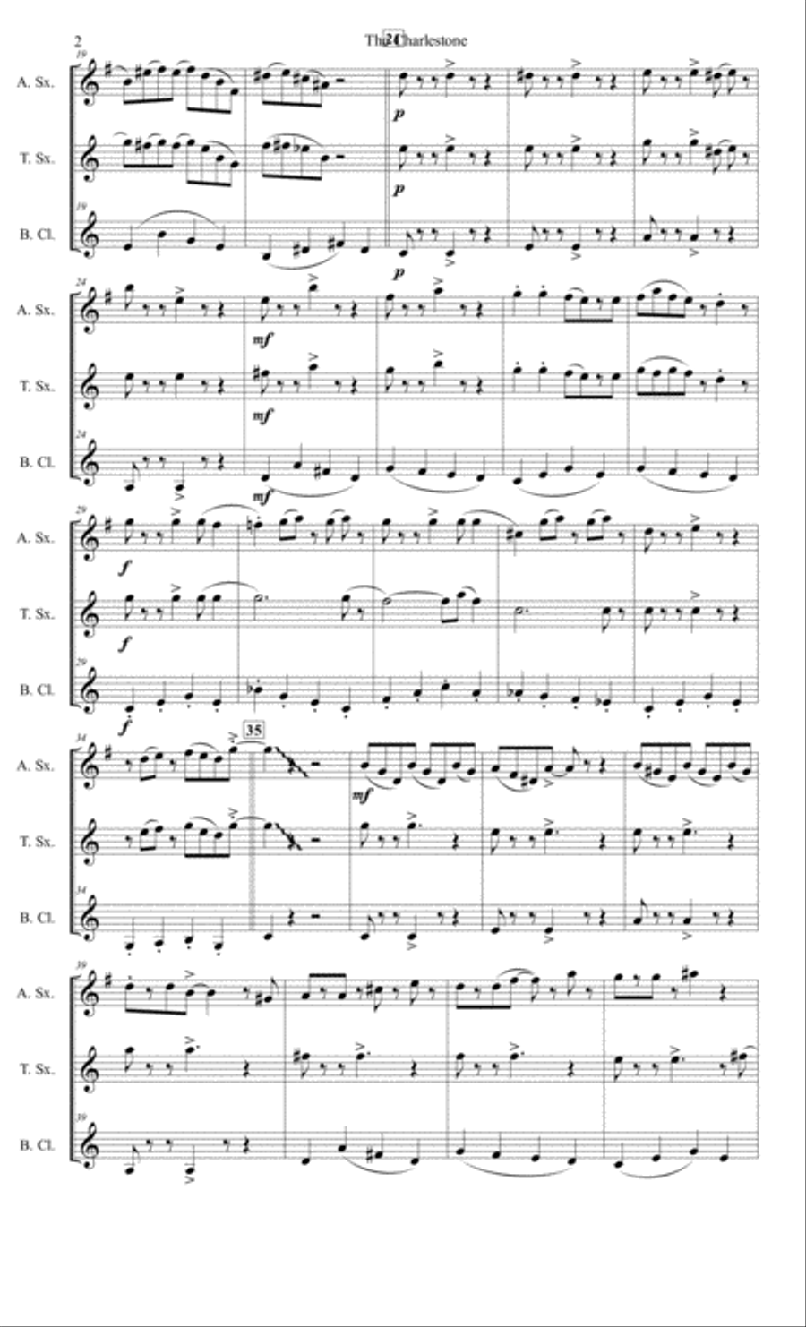 Charleston Small Ensemble scores gallery preview page 2
