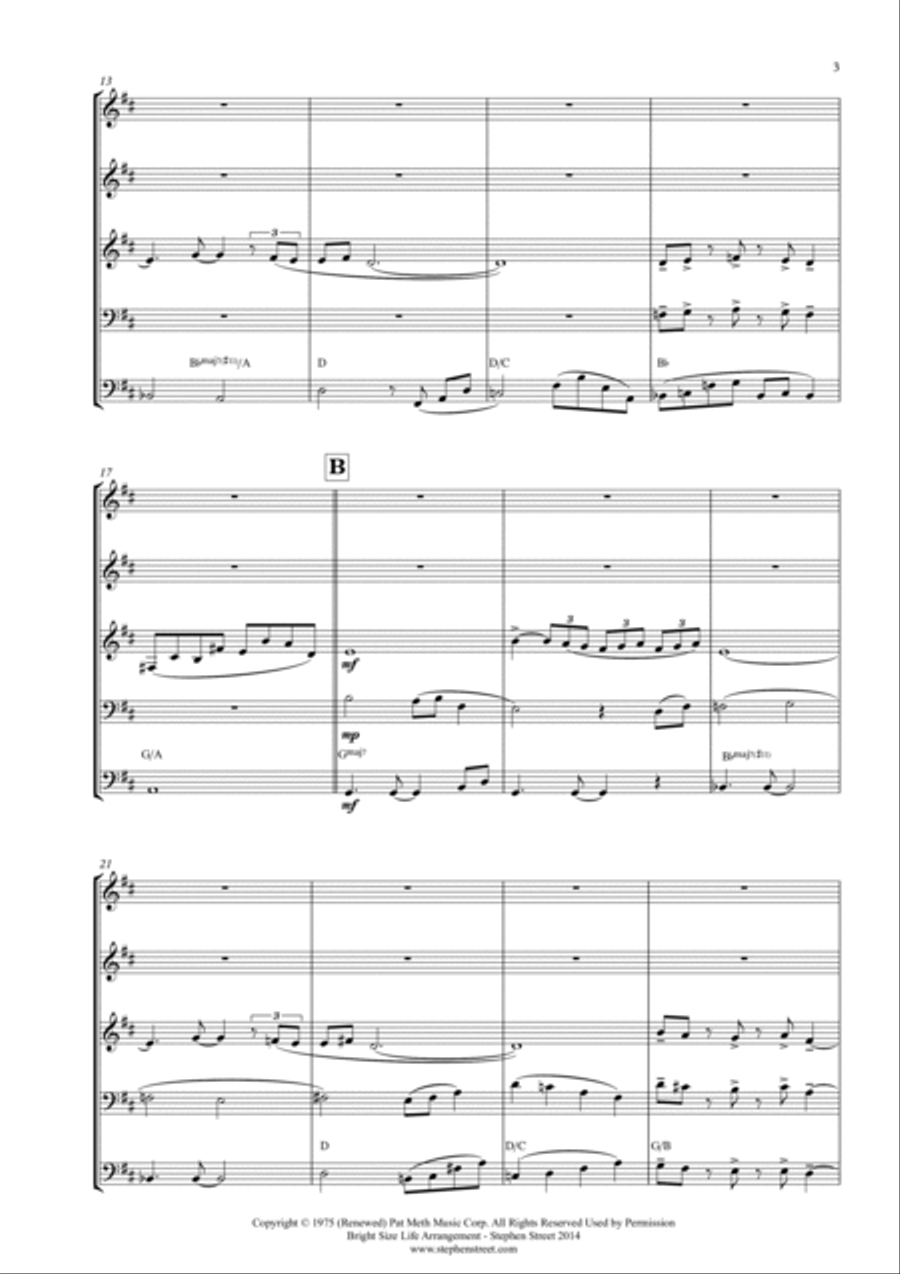 Bright Size Life Bright Size Life Brass Band scores gallery preview page 3