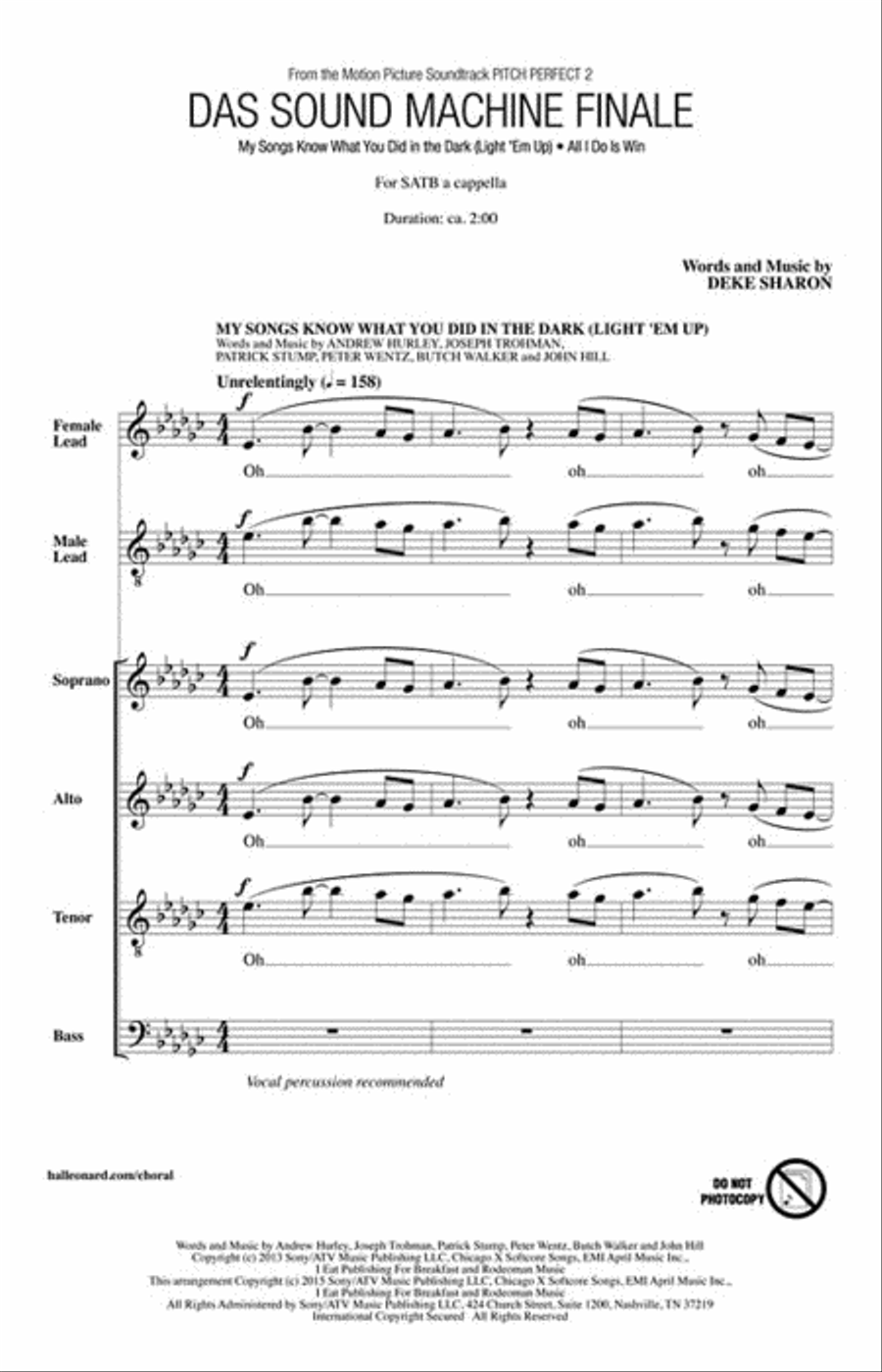 Das Sound Machine Finale 4-Part scores gallery preview page 2
