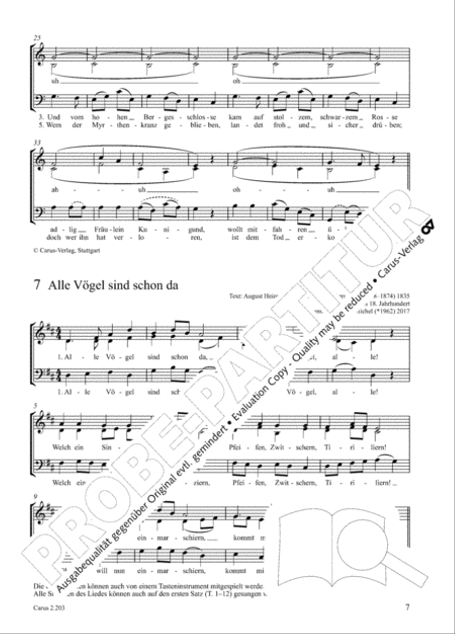 Loreley. Folk songs for choir (Loreley. Volkslieder fur Chor) Choir scores gallery preview page 14