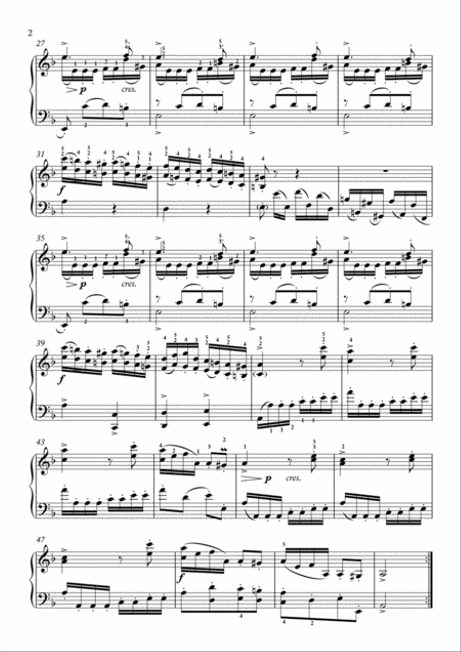 Scarlatti-Sonata in F-Major L.119 K.366(piano) Piano Solo scores gallery preview page 3