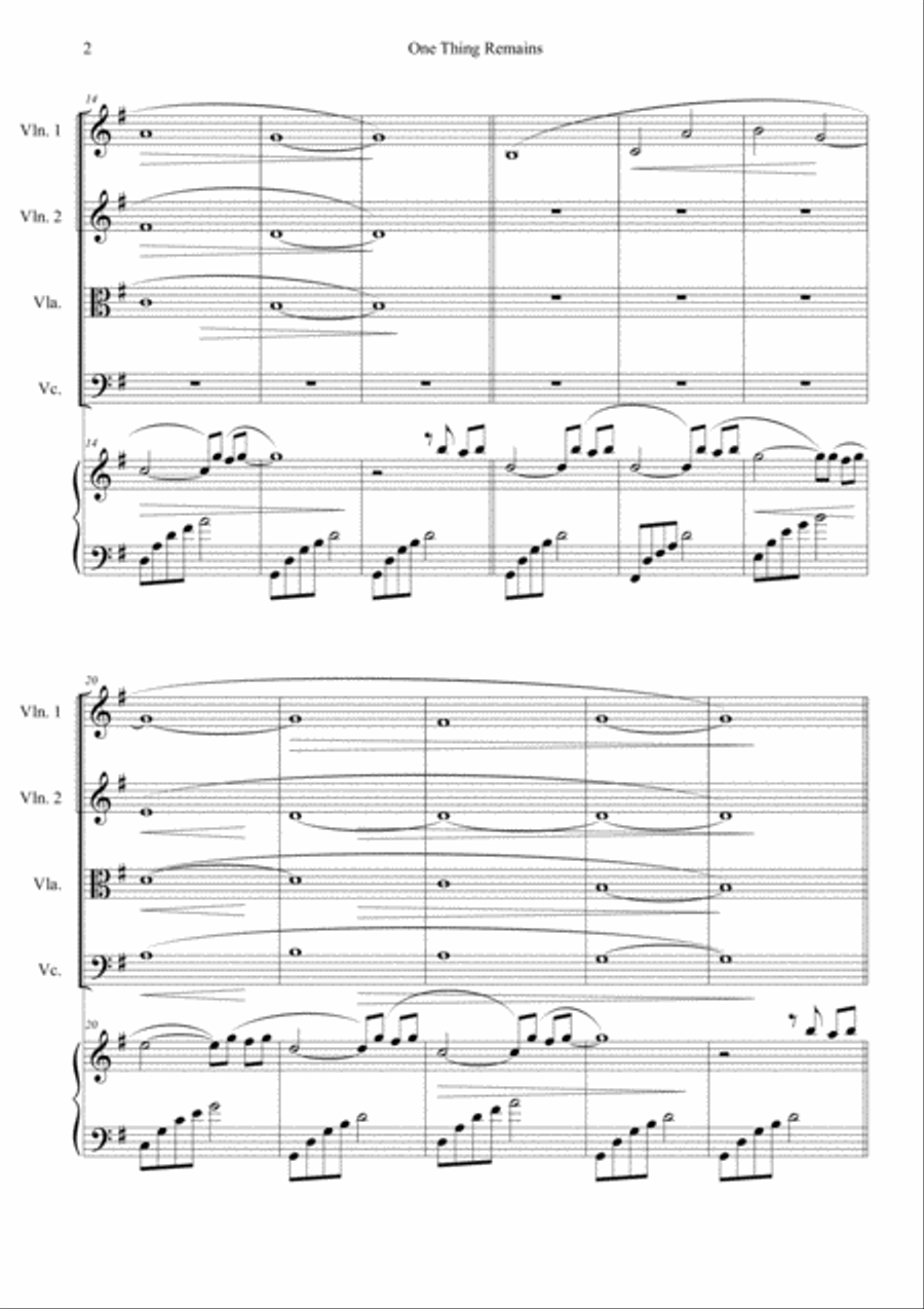 One Thing Remains Piano Quintet scores gallery preview page 2