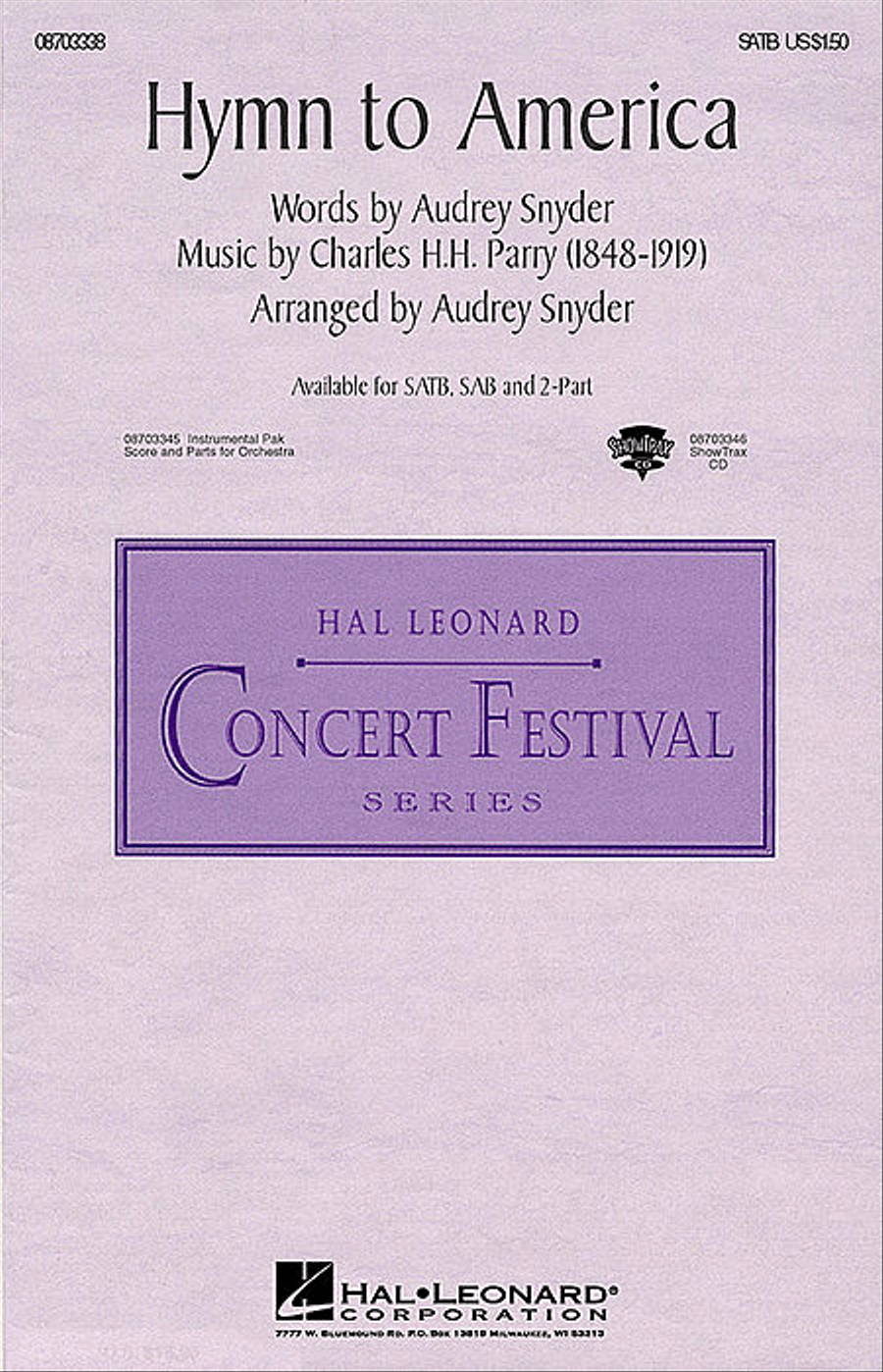 Hymn to America Hymn to America Choir scores gallery preview page 1