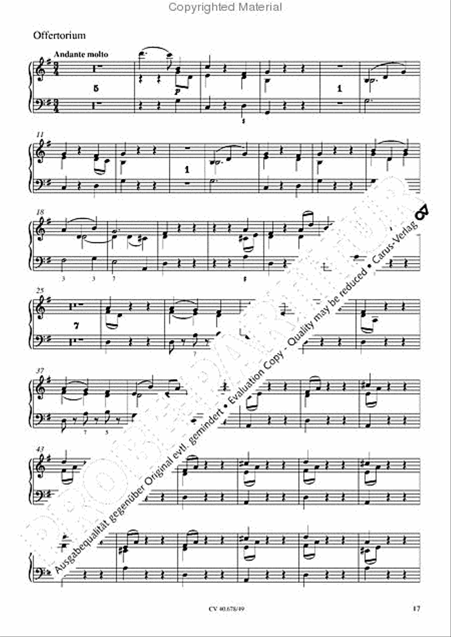 Missa pastoralis bohemica Organ scores gallery preview page 20
