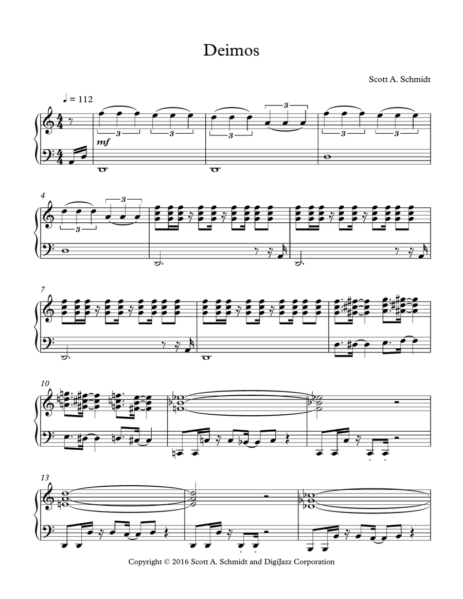 Deimos Piano Solo scores gallery preview page 1