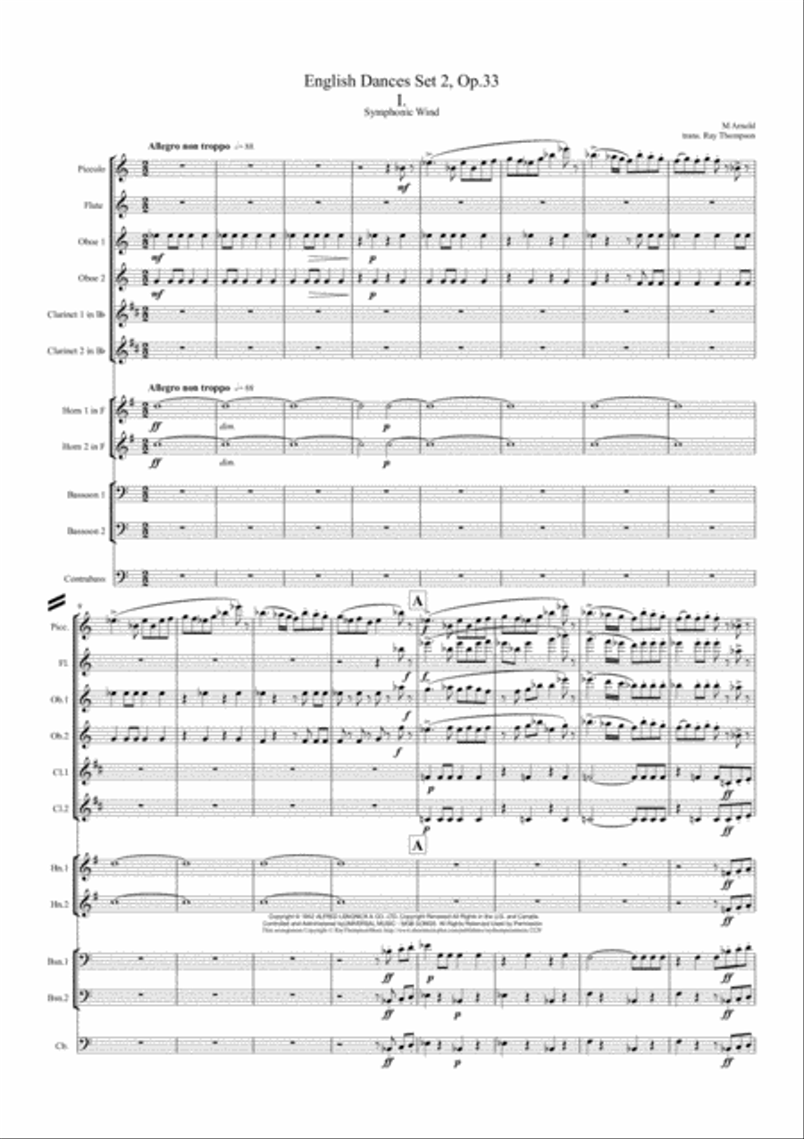 English Dances, Set 2, Op. 33: No. 4. Giubiloso - Lento E Maestoso School and Community scores gallery preview page 2