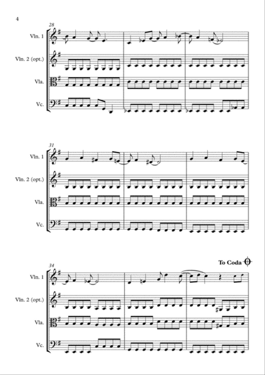 All I Want For Christmas Is You String Trio scores gallery preview page 4