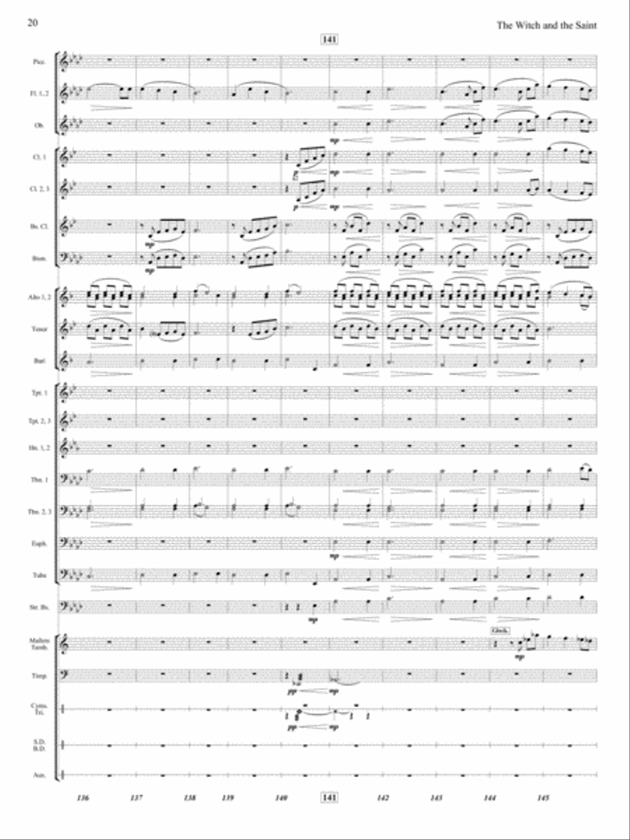 The Witch and The Saint The Witch and The Saint Concert Band scores gallery preview page 19