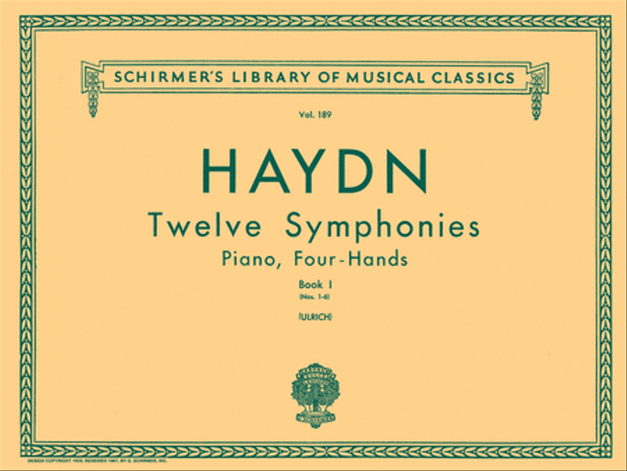 12 Symphonies, Book 1