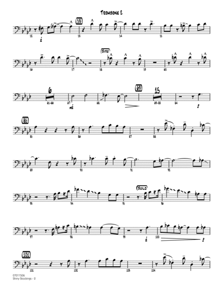 Shiny Stockings (arr. Sammy Nestico) - Trombone 2