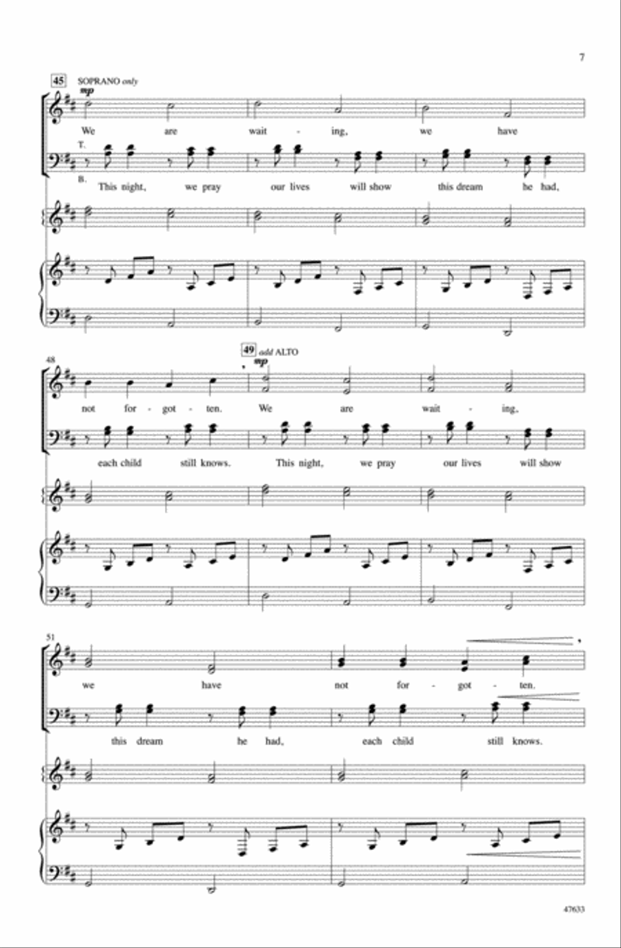 Christmas Canon Choir scores gallery preview page 5