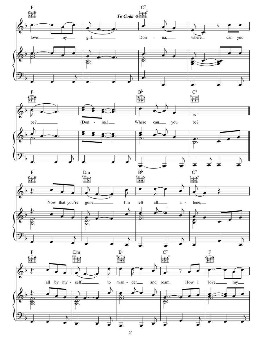 Donna Guitar scores gallery preview page 2