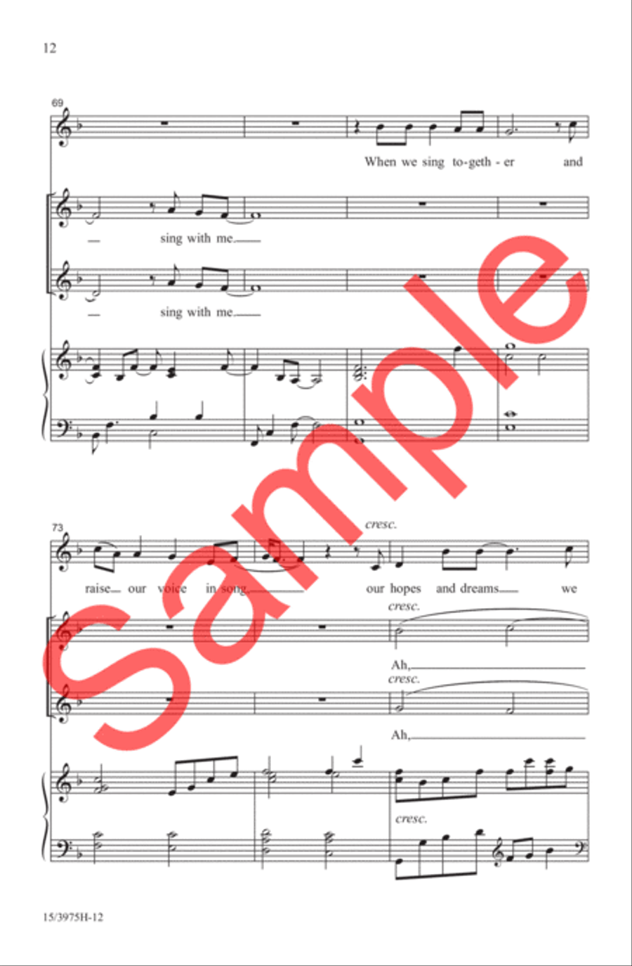 When Our Voices Unite 2-Part scores gallery preview page 11