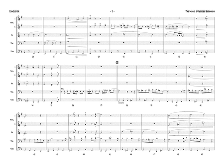 The Music of George Gershwin for Brass Quintet: Score