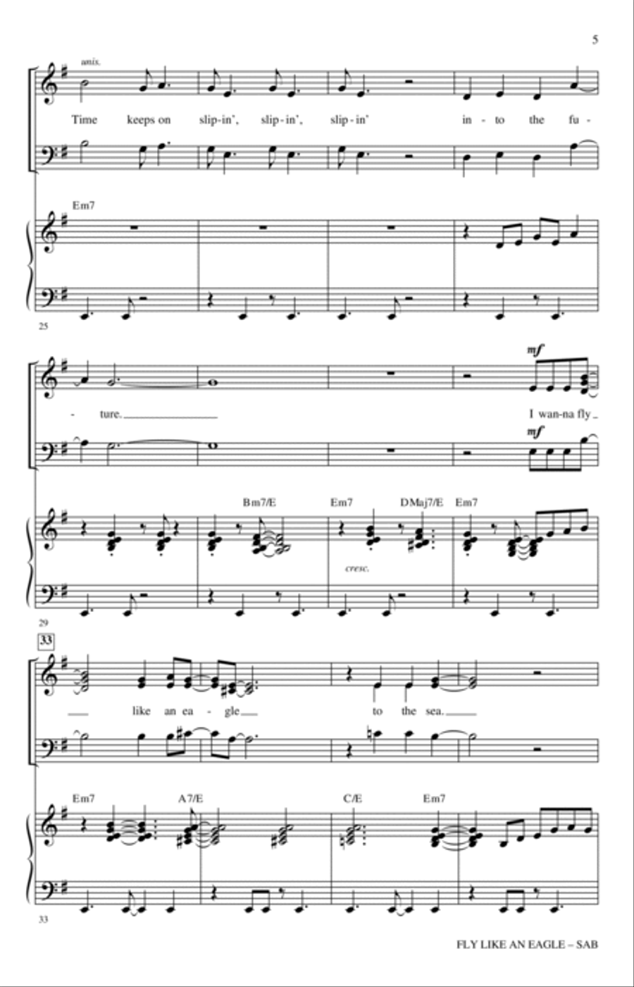 Fly Like An Eagle (arr. Mac Huff) 3-Part scores gallery preview page 3