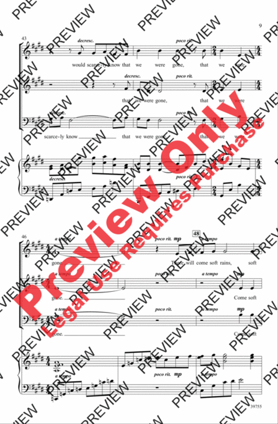 There Will Come Soft Rains 3-Part scores gallery preview page 9