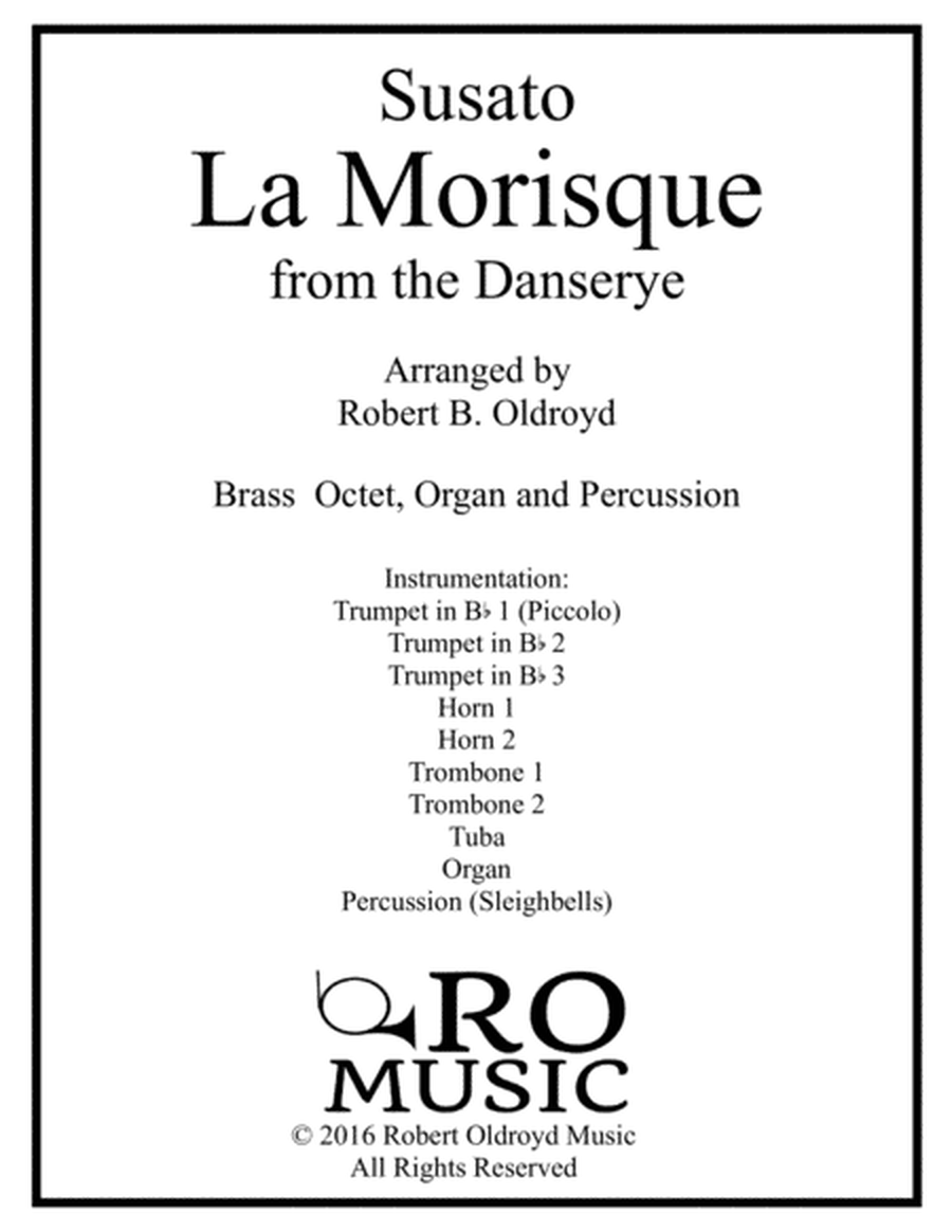 La Morisque for Brass Octet and Organ image number null