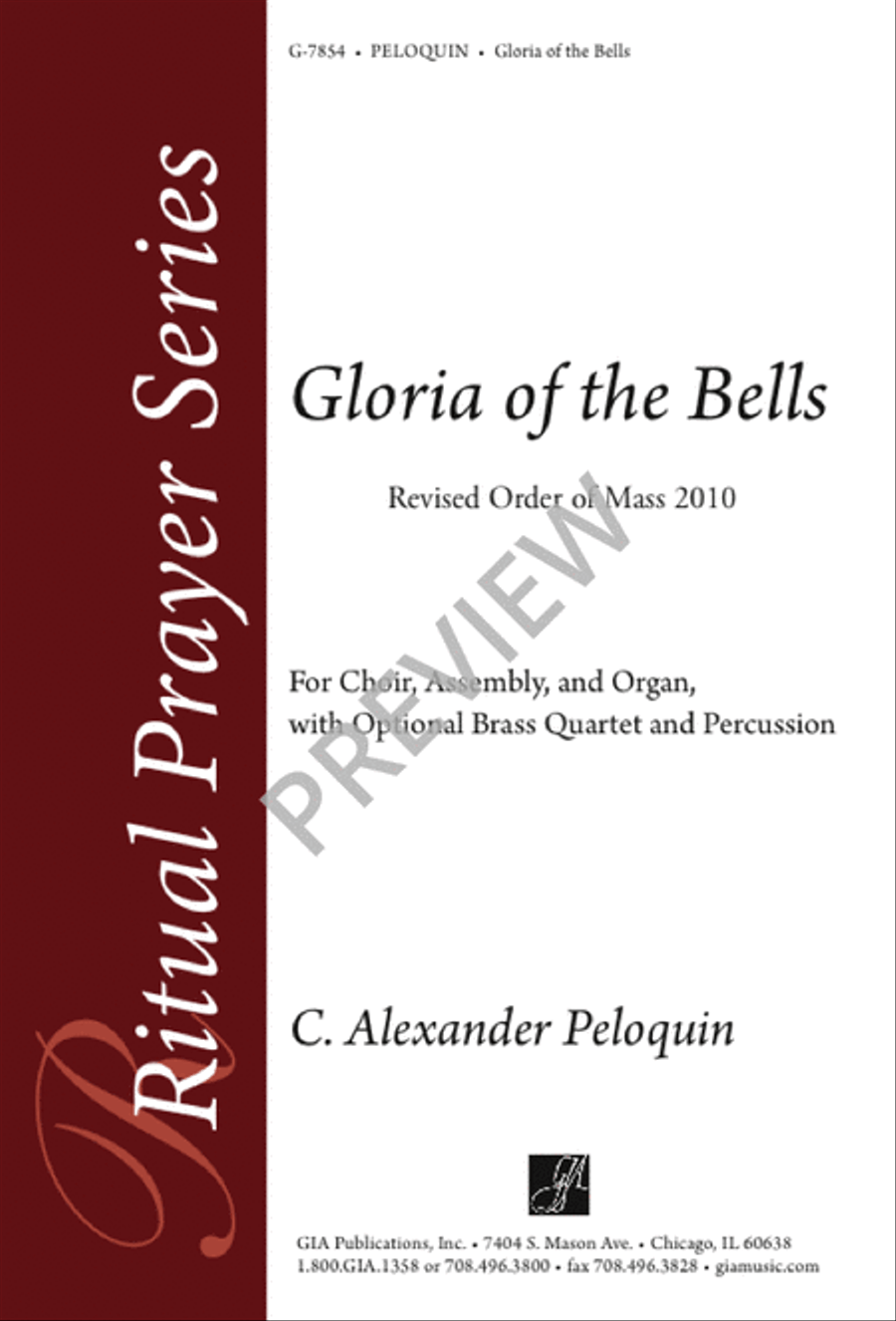 Gloria of the Bells 4-Part scores gallery preview page 1