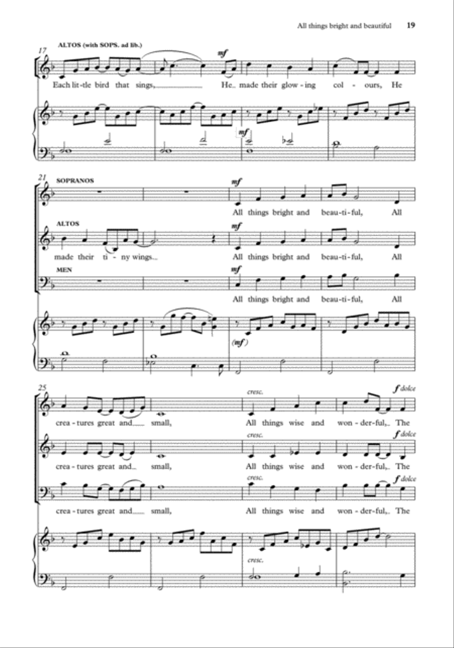 John Rutter Anthems for SA Men SA scores gallery preview page 17